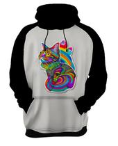 Moletom Casaco Rave Gato Psicodélico Good Vibe Psicodelia 8 Moletom Casaco Rave Gato Psicodélico Good Vibe Psicodelia 8