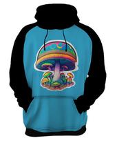 Moletom Casaco Rave Jardim Psicodélico Good Vibe Cogumelo 2 Moletom Casaco Rave Jardim Psicodélico Good Vibe Cogumelo 2