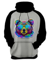 Moletom Casaco Rave Urso Psicodélico Arco Iris Good Vibes 3 Moletom Casaco Rave Urso Psicodélico Arco Iris Good Vibes 3