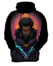 Moletom Casaco Tshirt Halloween Bruxo Afro Mago Negro 5 Moletom Casaco Tshirt Halloween Bruxo Afro Mago Negro 5