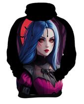 Moletom Casaco Tshirt Halloween Vampira Sangue Fantasia 5 Moletom Casaco Tshirt Halloween Vampira Sangue Fantasia 5