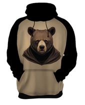 Moletom Casaco Urso Marrom Face Animais Estampa t-shirt 1
