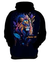 Moletom Casaco Versiculo Leão de Judá Rei Amós 3:4 Jesus 1 Moletom Casaco Versiculo Leão de Judá Rei Amós 3:4 Jesus 1