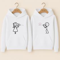 Moletom Casal Telefona Sem Fio Blusa De Frio Casaco Agasalho Fofo Namorados