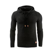 Moletom Casual Oversize Unissex Com Zíper Em Cores Sólidas Para Homens E Mulheres