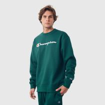 Moletom champion athletic crewneck logo script ink Moletom champion athletic crewneck logo script ink