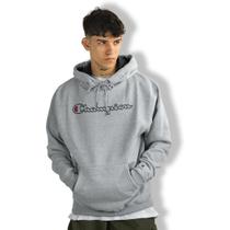 Moletom Champion Cang Logo Contour Script Gray