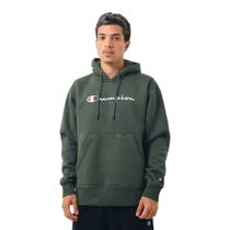 Moletom Champion Canguru Superfleece Script Masculino Verde Moletom Champion Canguru Superfleece Script Masculino Verde
