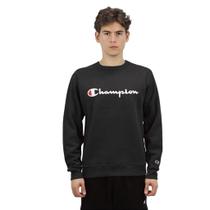 Moletom Champion Crewneck Athletic Script Preto - Conforto e Estilo Moletom Champion Crewneck Athletic Script Preto - Conforto e Estilo
