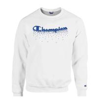 Moletom Champion Felpado Gola Careca Powerblend Graphic Crew