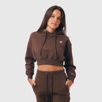 Moletom champion life cropped feminino logo c emb