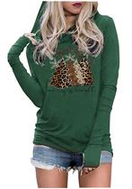 Moletom CHUNTIANRAN Merry and Bright Christmas Hoodie XL