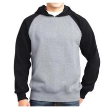 Moletom Cinza e Preto Blusa