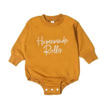 Moletom Clothes Two Pumpkin Thanksgiving Romper 12-18M