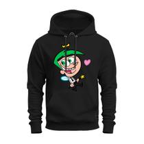 Moletom Com Bolso Capuz Estampado Unissex Confortável Padrinhos Magicos