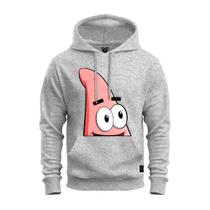 Moletom Com Bolso Capuz Estampado Unissex Confortável Patrick