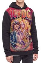 Moletom Com Capuz Ac-dc Bandas De Rock Full Print Ref:81