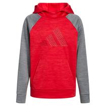 Moletom com capuz Adidas, pulôver masculino, com capuz, vermelho poliéster Moletom com capuz Adidas, pulôver masculino, com capuz, vermelho poliéster