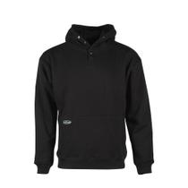 Moletom com capuz Arborwear, preto de espessura dupla, masculino