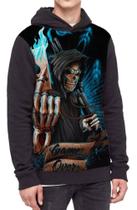 Moletom Com Capuz Baralho Morte Caveira Skull Ref:88