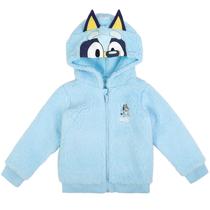 Moletom com capuz Bluey Little Boys Cozy Sherpa Zip Up Cosplay 6 azul