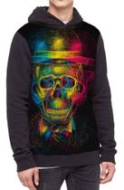 Moletom Com Capuz Caveira Full Print Ref:20