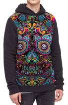 Moletom Com Capuz Caveira Maia Full Print Ref:17