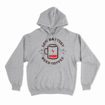 Moletom Com Capuz Coffee Battery