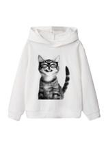 Moletom com capuz COZYEASE Girl's Letter Camo Graphic 8Y Cat Moletom com capuz COZYEASE Girl's Letter Camo Graphic 8Y Cat