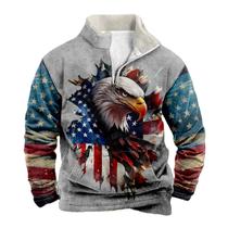 Moletom com Capuz Domirica Eagle - Estampa Americana - Tamanho 4GG