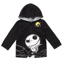 Moletom com Capuz e Zíper 3/4 Infantil Masculino Disney Jack Skellington Fleece Tamanho 6 Moletom com Capuz e Zíper 3/4 Infantil Masculino Disney Jack Skellington Fleece Tamanho 6