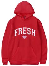 Moletom com capuz EMILYLE Fresh Love Sturniolo Triplets Merch Red para homens