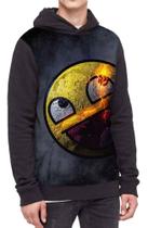 Moletom Com Capuz Emoji Poladoful Carinha Feliz Ref:296 Moletom Com Capuz Emoji Poladoful Carinha Feliz Ref:296