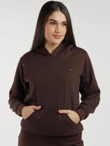 Moletom com Capuz Feminino MARROM