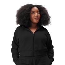 Moletom com capuz florence by mills Cozy Crush Cropped Zip-up preto XL Moletom com capuz florence by mills Cozy Crush Cropped Zip-up preto XL