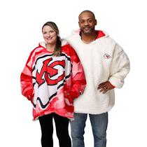 Moletom com capuz FOCO Kansas City Chiefs NFL Reversível Team Color Camo Moletom com capuz FOCO Kansas City Chiefs NFL Reversível Team Color Camo