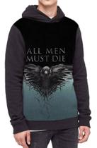 Moletom Com Capuz Game Of Thrones All Men Must Die Ref:143 Moletom Com Capuz Game Of Thrones All Men Must Die Ref:143