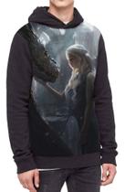 Moletom Com Capuz Game Of Thrones Daenerys Ref:204 Moletom Com Capuz Game Of Thrones Daenerys Ref:204