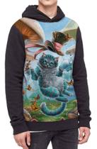 Moletom Com Capuz Gato Alice No País Das Maravilhas Ref:318