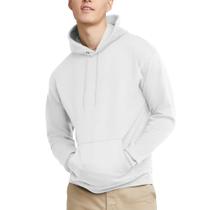 Moletom com capuz Hanes EcoSmart Pullover branco para homens
