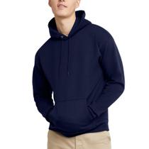 Moletom com capuz Hanes EcoSmart Pullover Navy para homens