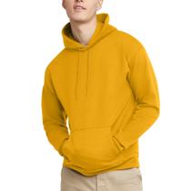 Moletom com capuz Hanes EcoSmart Pullover para homens dourado grande Moletom com capuz Hanes EcoSmart Pullover para homens dourado grande