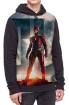 Moletom Com Capuz Herói Flash Dc Liga Da Justiça Ref:357