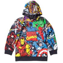 Moletom com Capuz Infantil Marvel Avengers em Fleece Multicolorido 7-8 Anos