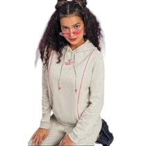 Moletom Com Capuz Juvenil FemininaManga Longa Cativa C10516/M