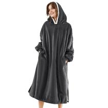 Moletom com capuz LetsFunny Oversize Sherpa Fleece, tamanho único