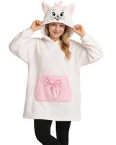 Moletom com Capuz Manta Oversized Feminino Disney Marie Moletom com Capuz Manta Oversized Feminino Disney Marie