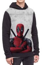 Moletom Com Capuz Mercenário Deadpool Marvel Ref:158