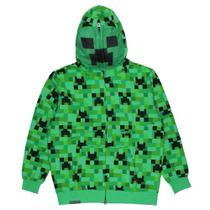 Moletom com capuz Minecraft Creeper Costume para meninos