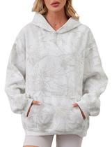 Moletom com capuz MISSACTIVER Camo Fleece para mulheres/homens